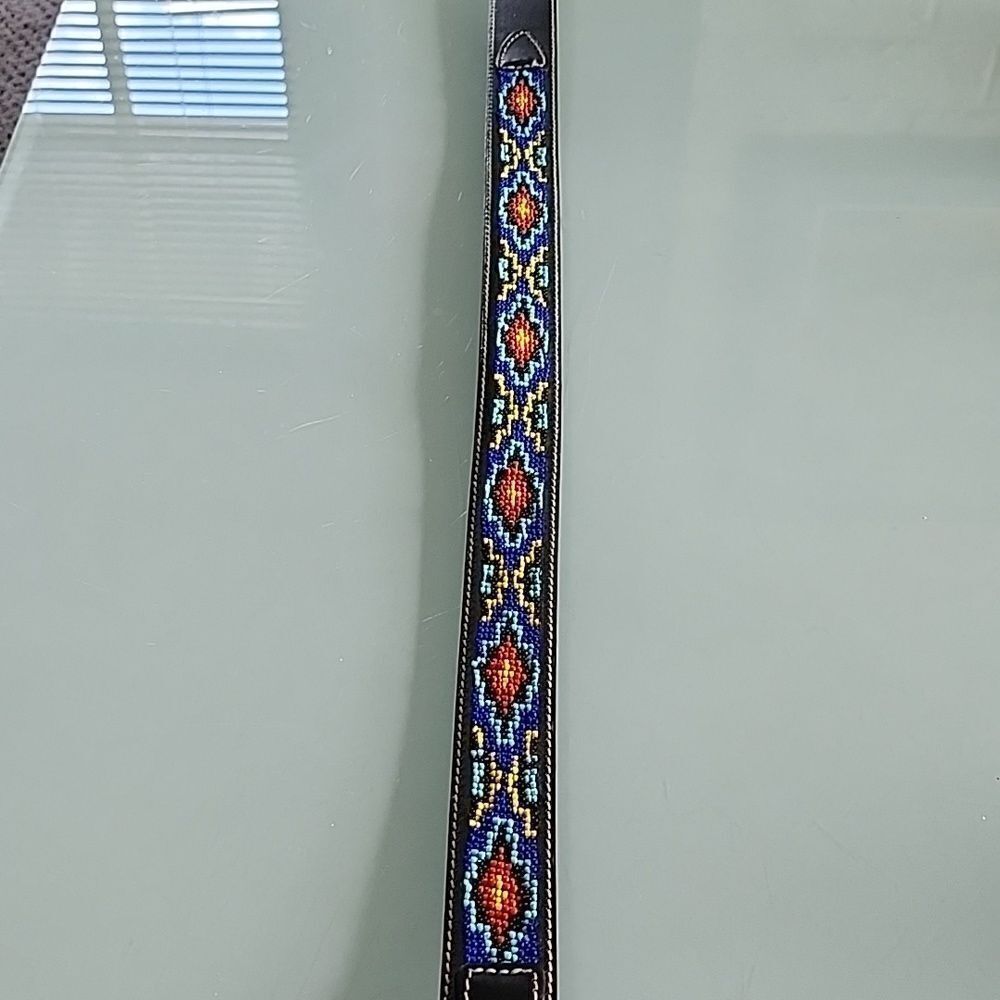 J. Crew Retro 70's Americana Western Boho Leather Belt‎ Size 33 (See Picture) - Picture 6 of 8